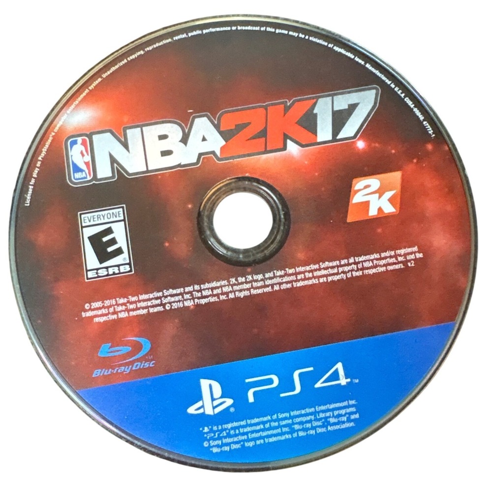 NBA 2K17 Sony PlayStation 4 PS4 Video Game Disc Only 2K Sports CUSA-04840